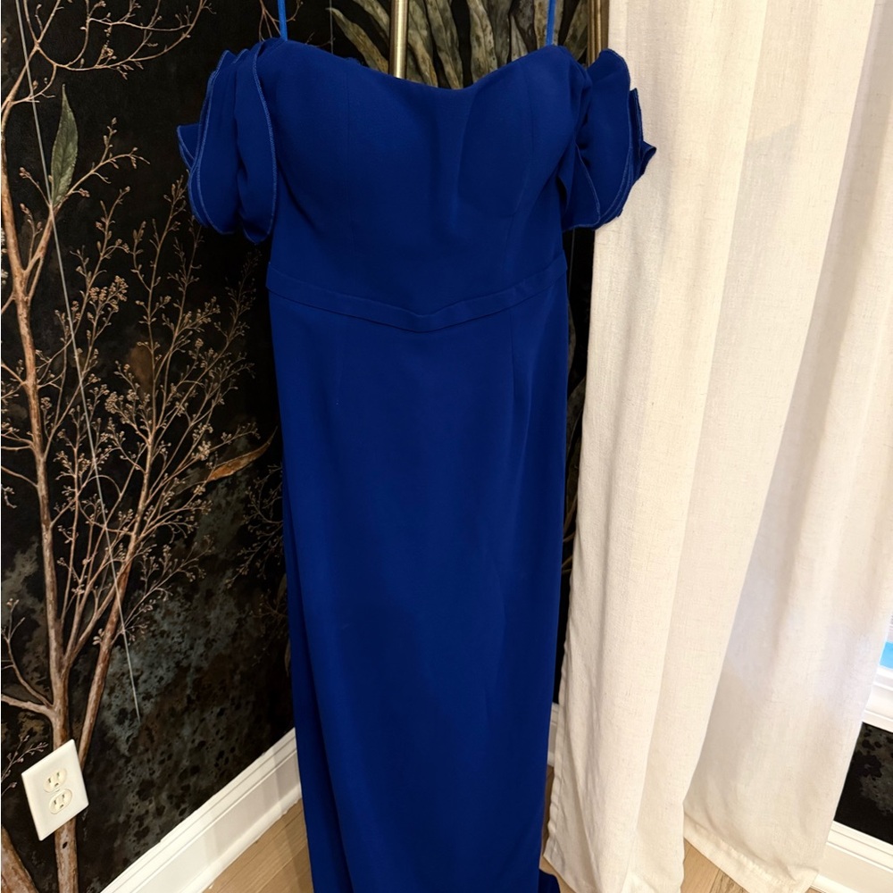 MNM Couture Royal Blue Strapless Dress - Picture 3 of 3
